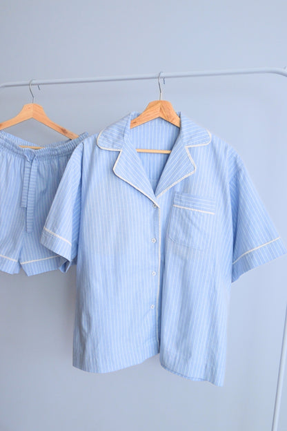Bra Free Pyjamas (SoftForm Pads) - Short (Sky)