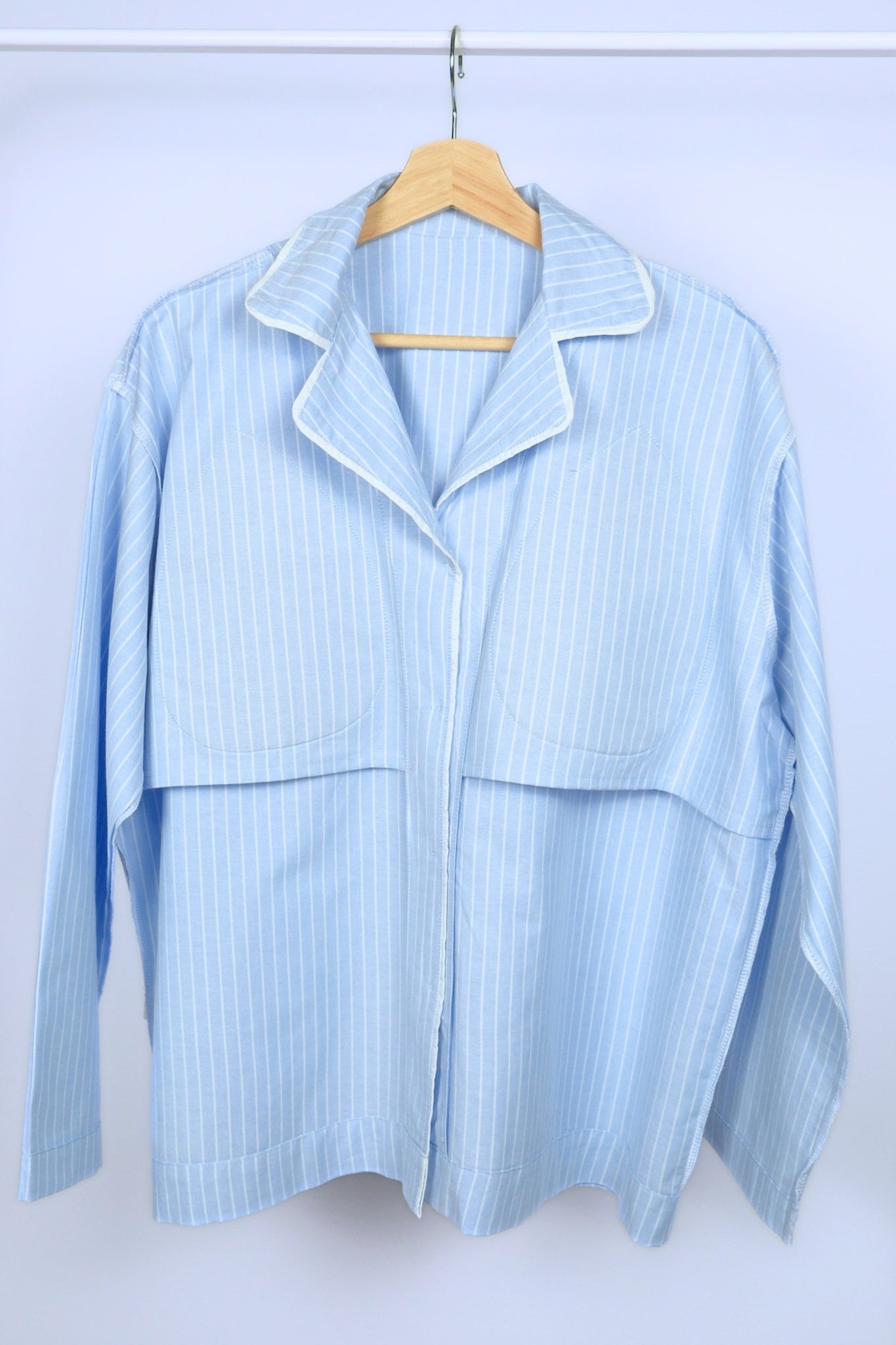 Bra Free Pyjamas (SoftForm Pads) - Long (Sky)