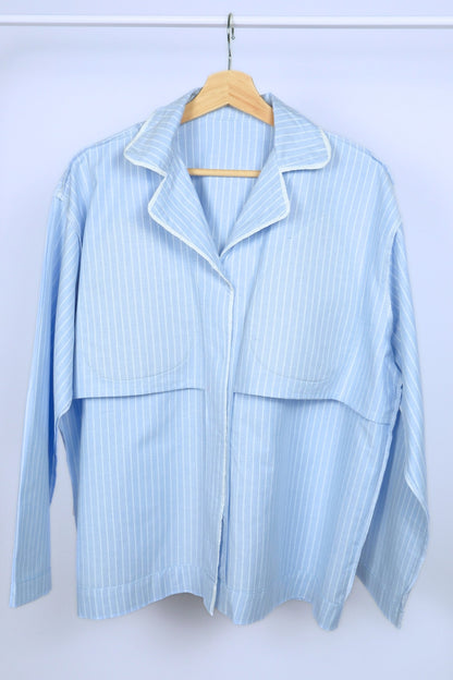 Bra Free Pyjamas (SoftForm Pads) - Long (Sky)