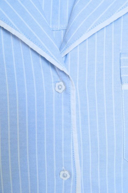 Bra Free Pyjamas (SoftForm Pads) - Long (Sky)