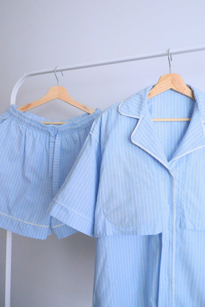Bra Free Pyjamas (SoftForm Pads) - Short (Sky)