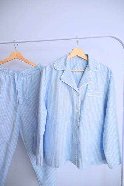Bra Free Pyjamas (SoftForm Pads) - Long (Sky)