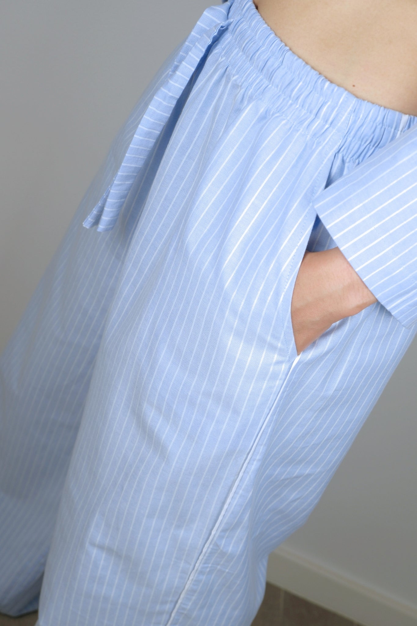 Bra Free Pyjamas (SoftForm Pads) - Long (Sky)
